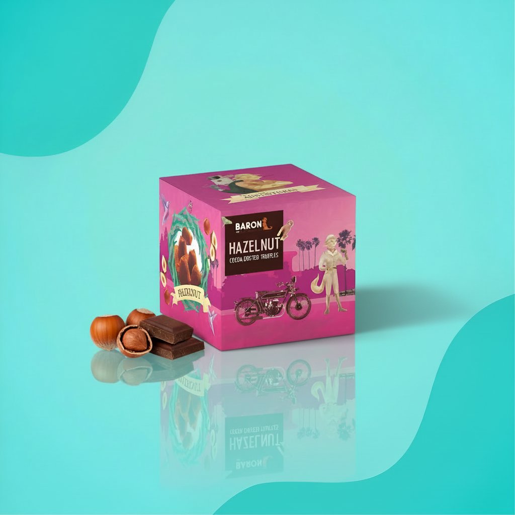Конфеты Baron Hazelnut трюфели в какао-обсыпке 150 г