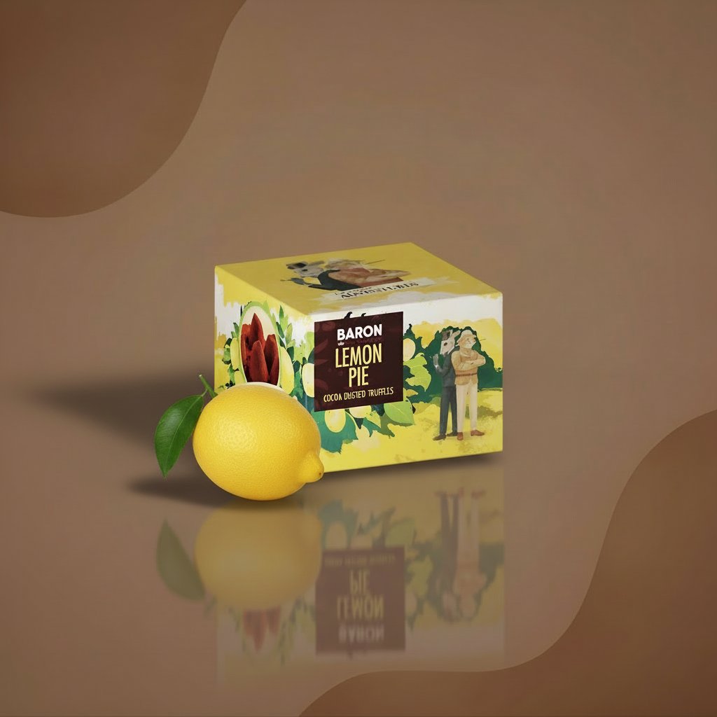 Конфеты Baron Lemon Pie трюфели в какао-обсыпке, 100 г