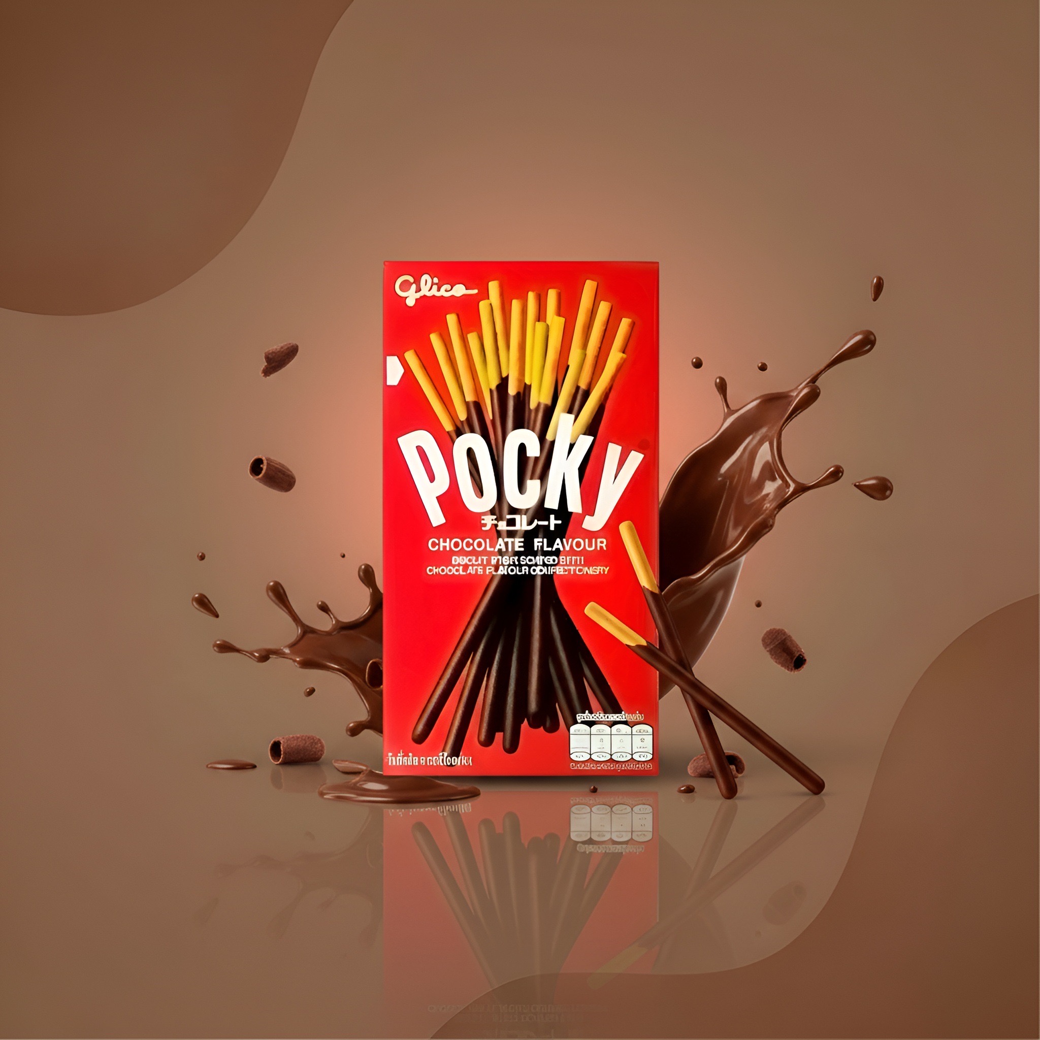 Pocky Chocolate, бисквитные палочки в шоколадной глазури, 40 г