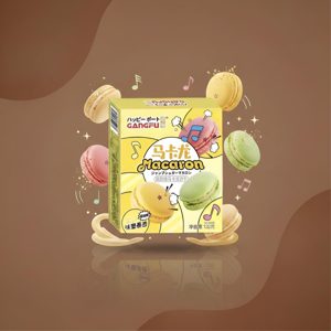 Gangfu Печенье Макарон со сливочным вкусом, 132 г