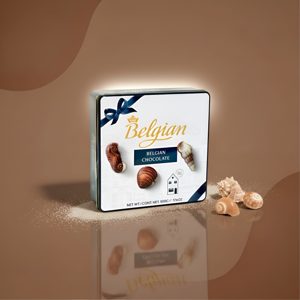The Belgian Chocolate, шоколадные конфеты-ракушки (жестяная банка), 500 г
