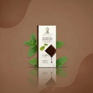 Шоколад Чеховская коллекция тёмный с мятой 90 г