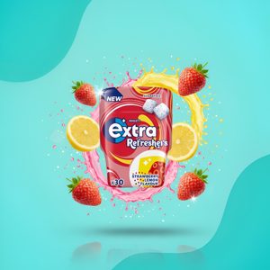 Extra Refreshers Клубника-лимон, 30 шт