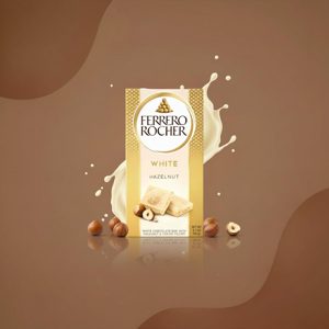 Шоколад Ferrero Rocher White белый с фундуком 90 г