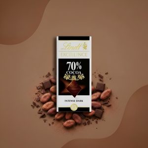 Lindt Excellence 70% Cocoa, горький шоколад, 100 г