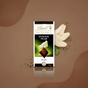 Lindt Excellence Intense Pear, тёмный шоколад с грушей, 100 г
