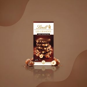 Lindt Les Grandes 34% Noisettes, шоколад с цельным фундуком, 100 г