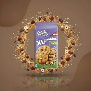 Milka XL Cookies с фундуком, 184 г