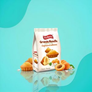 Пирожные Più Buono Grande Nanette с абрикосовым джемом 165 г