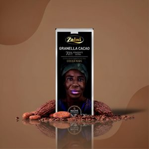 Zaini Granella Cacao, тёмный шоколад 70% с какао-крупкой, 75 г